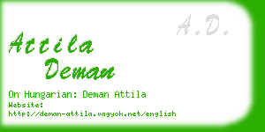 attila deman business card